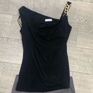 Black jeweled sleeve blouse